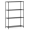 4-Tier Metal Shelving Unit Adjustable Heavy Duty Utility Rack Black